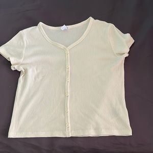 Girls Old Navy button tshirt